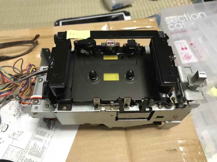 【修】 Technics RS-M275XC メカニズム分解 その1-1: くぼたかずみの
