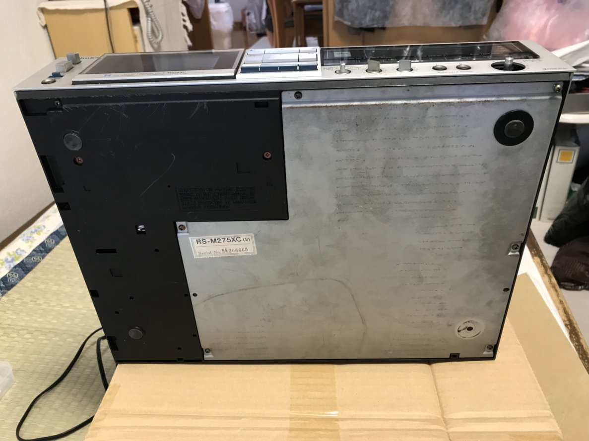 Technics RS-M275XC分解～メカ下ろし その1: くぼたかずみの「レトロ
