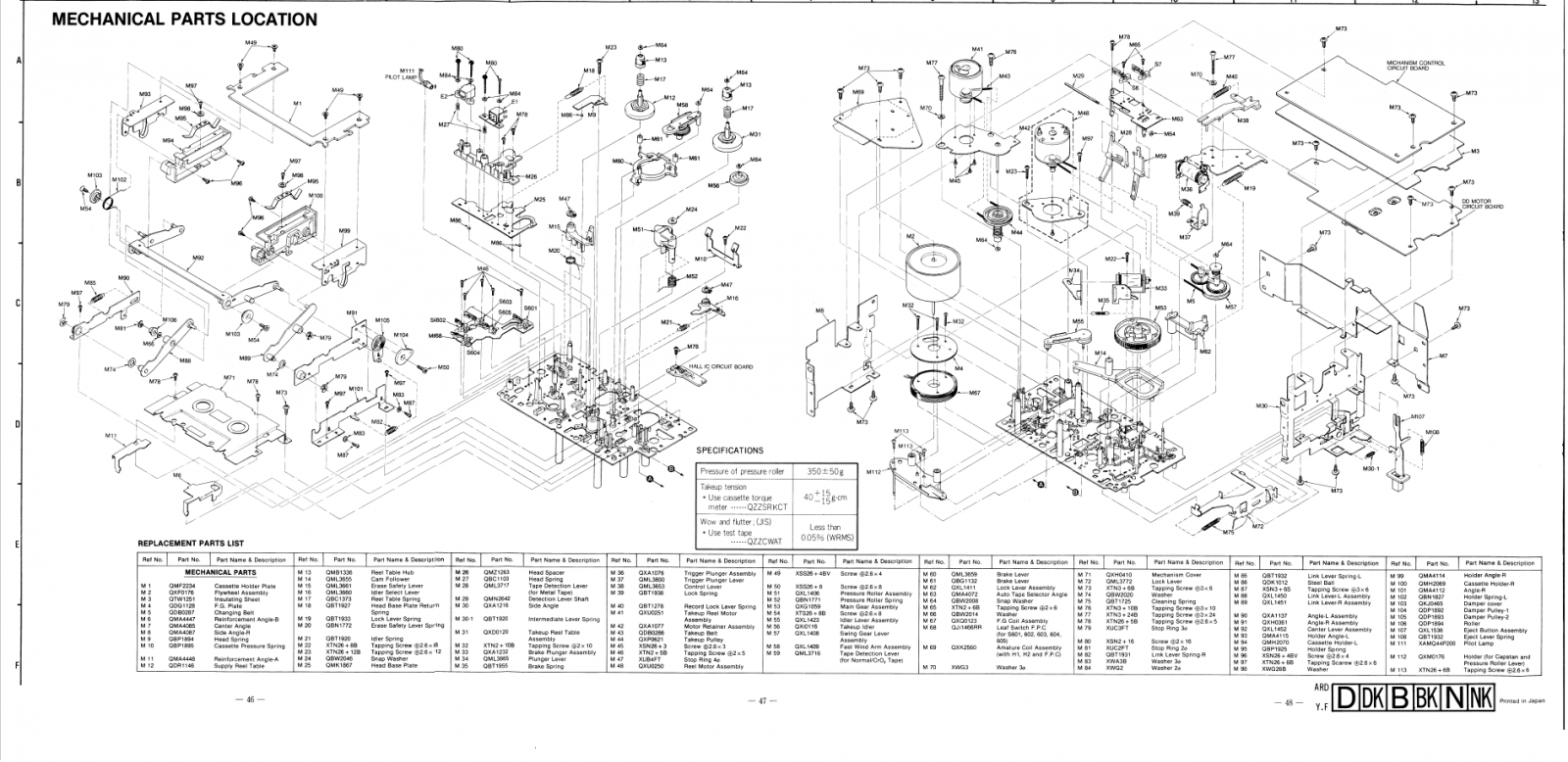 Technics RS-M275XC メカニズム分解 その1-1: くぼたかずみの
